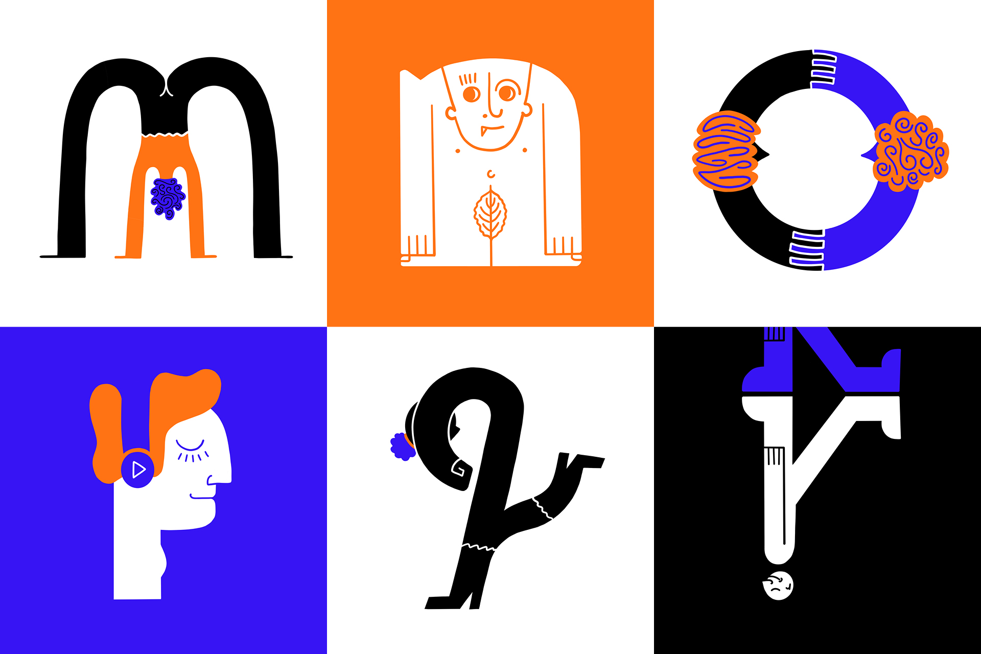 Illustrating the 36 glyphs of the alphabet for 36 Days of Type edition 8