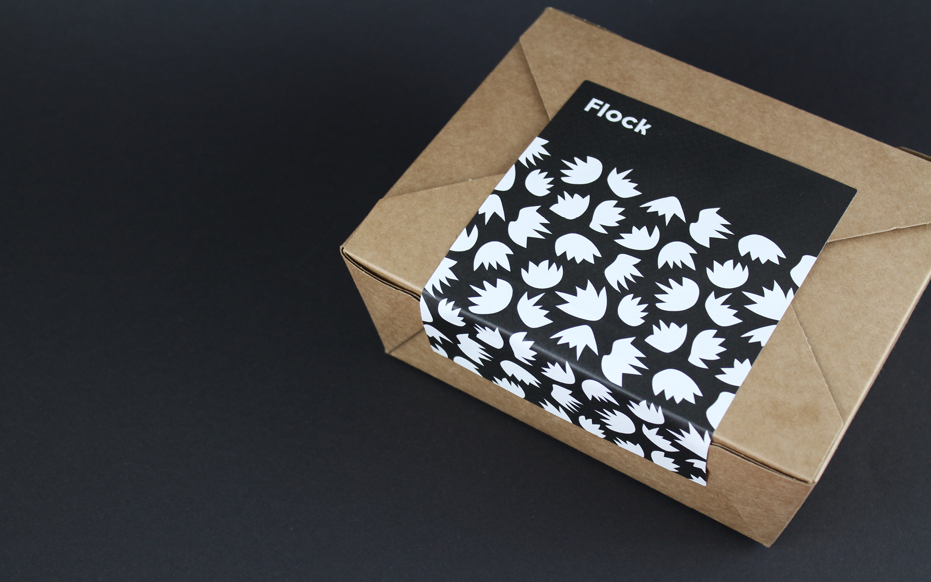 Flock branded packaging