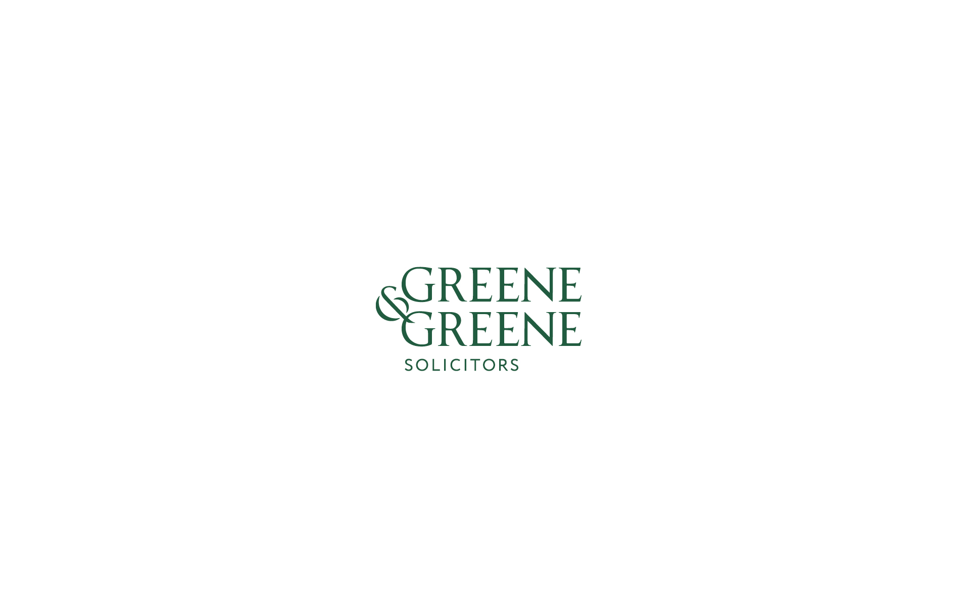 Greene & Greene stacked logo design