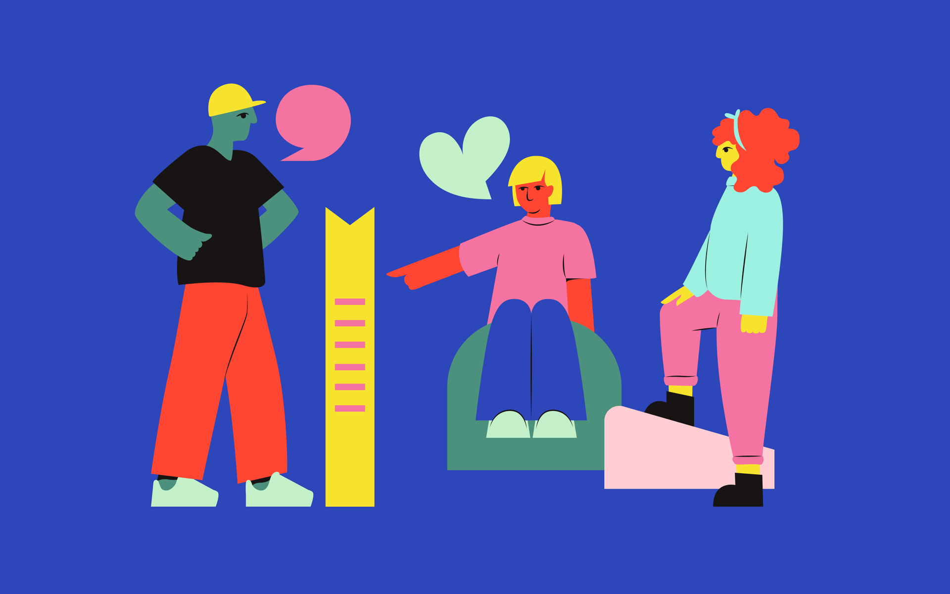Illustration of collaboration for Spotify Communities