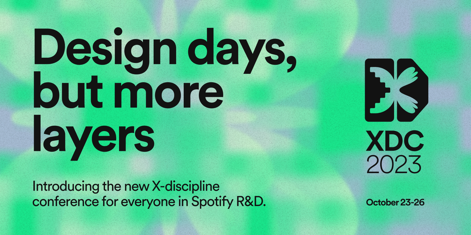 Spotify XDC 2023 logo and communications design