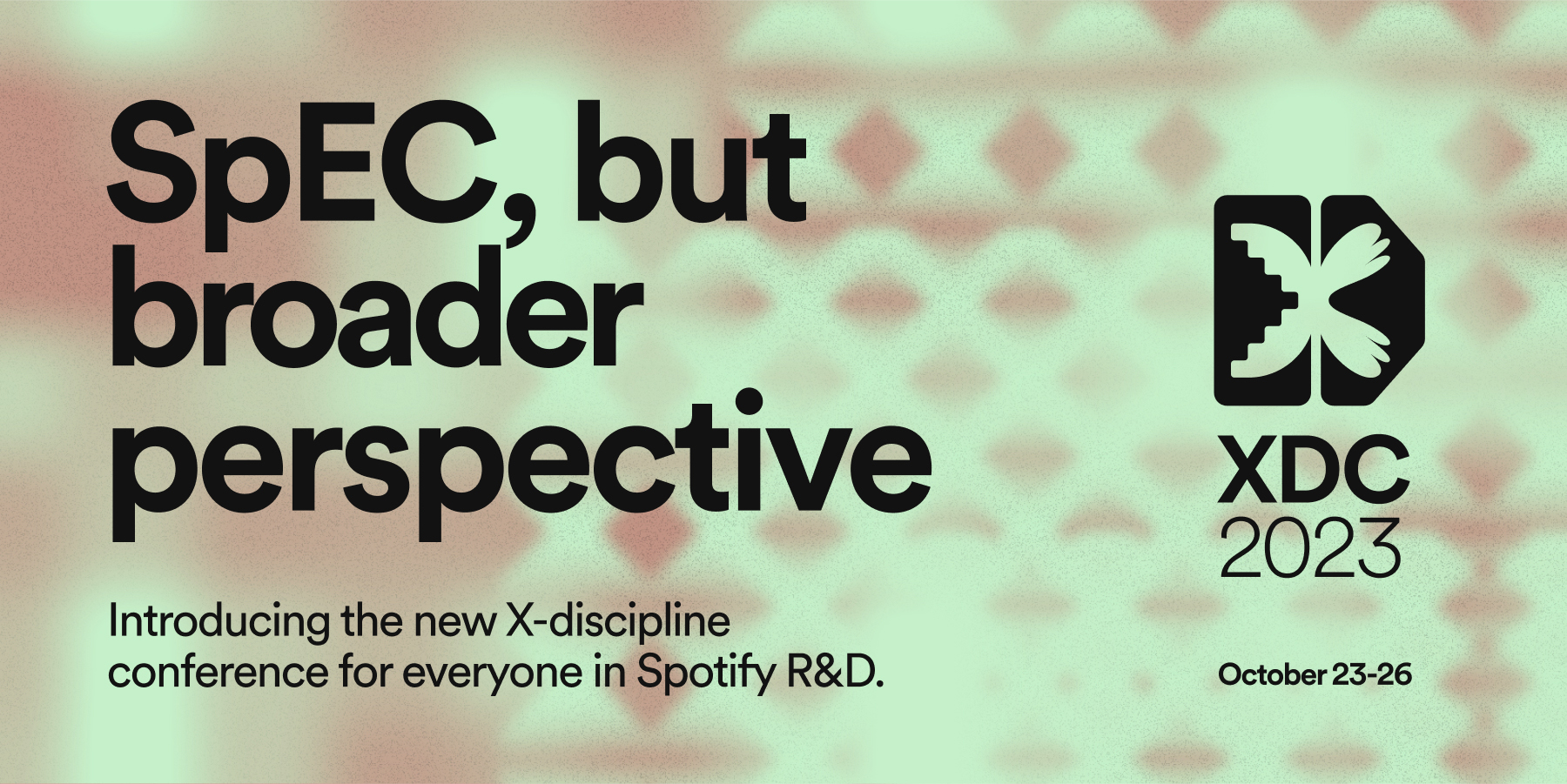 Spotify XDC 2023 logo and communications design